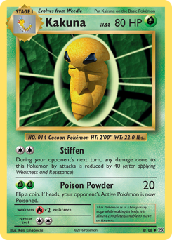 Kakuna #006/108 Uncommon (Reverse Holofoil) / Evolutions