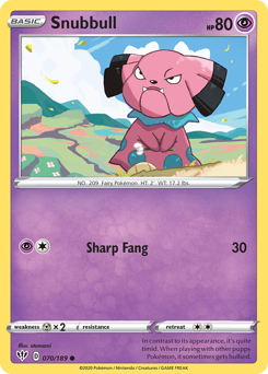 Snubbull #070/189 Common (Reverse Holofoil) / Darkness Ablaze