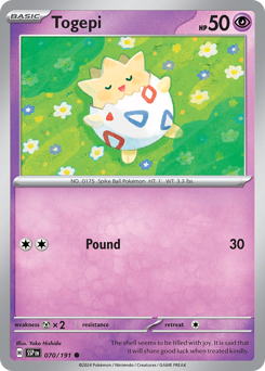 Togepi #070/191 Common (Reverse Holofoil) / Surging Sparks