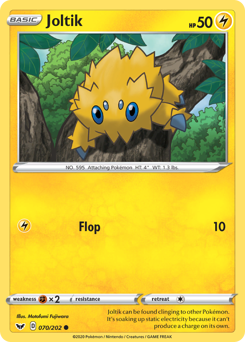 Joltik #070/202 Common / Sword & Shield