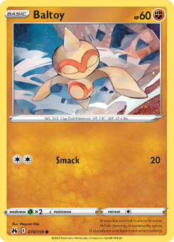 Baltoy #070/159 Common / Crown Zenith