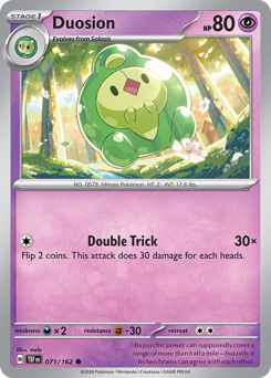 Duosion #071/162 Common (Reverse Holofoil) / Temporal Forces