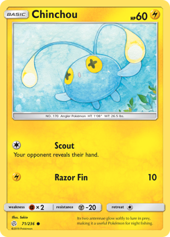 Chinchou #071/236 Common / Cosmic Eclipse