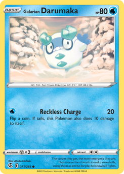 Galarian Darumaka #071/264 Common (Reverse Holofoil) / Fusion Strike