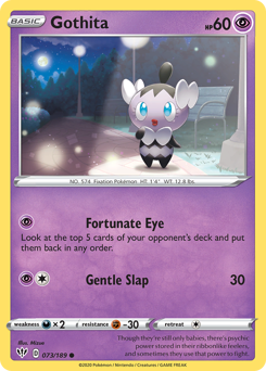 Gothita #073/189 Common (Reverse Holofoil) / Darkness Ablaze