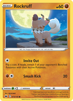 Rockruff #073/159 Common / Crown Zenith