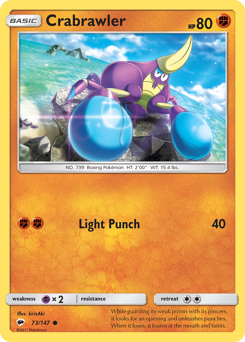 Crabrawler #073/147 Common / Burning Shadows