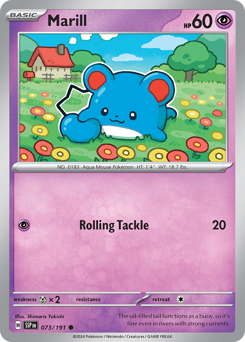 Marill #073/191 Common (Reverse Holofoil) / Surging Sparks