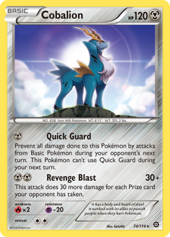 Cobalion #074/114 Rare (Normal) / Steam Siege