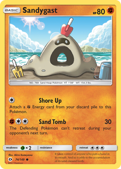 Sandygast #074/149 Common / Sun & Moon