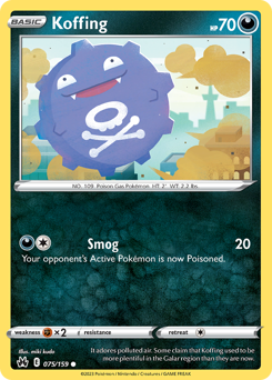 Koffing #075/159 Common / Crown Zenith