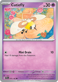 Cutiefly #075/162 Common (Reverse Holofoil) / Temporal Forces