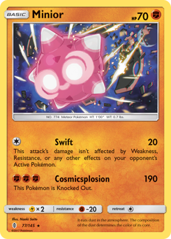 Minior #077/145 Holo Rare (Holofoil) / Guardians Rising