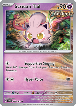 Scream Tail #077/162 Uncommon (Reverse Holofoil) / Temporal Forces