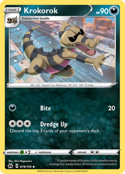 Krokorok #079/159 Uncommon / Crown Zenith