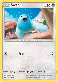 Swablu #079/111 Common / Crimson Invasion