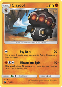 Claydol #079/168 Rare (Normal) / Celestial Storm