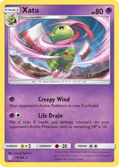 Xatu #079/236 Rare (Normal) / Cosmic Eclipse