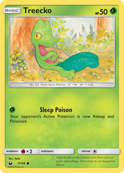 Treecko #007/168 Common (Reverse Holofoil) / Celestial Storm