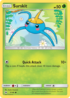 Surskit #007/149 Common / Sun & Moon