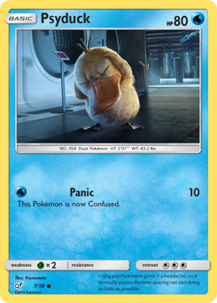 Psyduck #07/18 Common (Holofoil) / Detective Pikachu