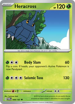 Heracross #008/167 Uncommon / Twilight Masquerade