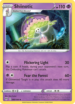 Shiinotic #080/189 Uncommon (Reverse Holofoil) / Darkness Ablaze