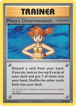 Misty's Determination #80/108 Uncommon (Reverse Holofoil) / Evolutions
