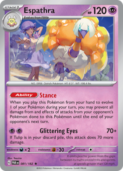 Espathra #081/182 Rare (Reverse Holofoil) / Paradox Rift
