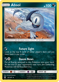 Absol #081/145 Holo Rare (Holofoil) / Guardians Rising