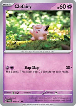 Clefairy #081/197 Common (Reverse Holofoil) / Obsidian Flames