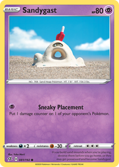 Sandygast #081/192 Common (Reverse Holofoil) / Rebel Clash