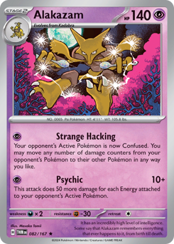 Alakazam #082/167 Rare (Holofoil) / Twilight Masquerade