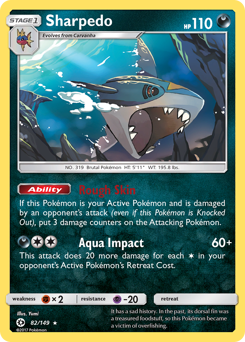 Sharpedo #082/149 Holo Rare (Holofoil) / Sun & Moon