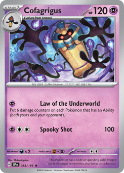 Cofagrigus #083/191 Rare (Holofoil) / Surging Sparks