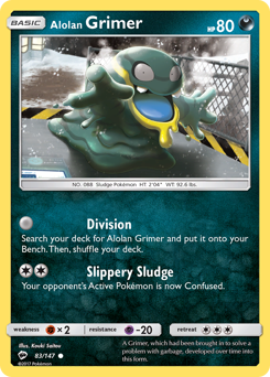 Alolan Grimer #083/147 Common (Reverse Holofoil) / Burning Shadows