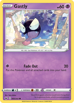 Gastly #083/202 Common / Sword & Shield