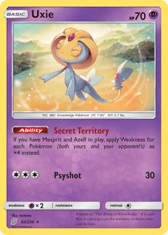 Uxie #083/236 Holo Rare (Holofoil) / Unified Minds