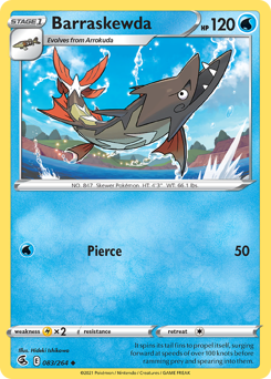 Barraskewda #083/264 Uncommon / Fusion Strike