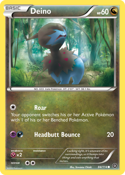 Deino #084/114 Common (Reverse Holofoil) / Steam Siege