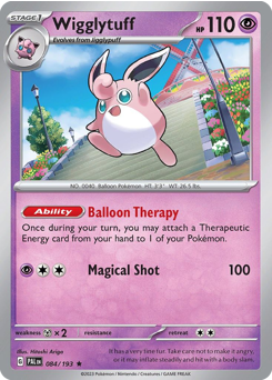 Wigglytuff #084/193 Rare (Holofoil) / Paldea Evolved