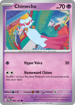 Chimecho #085/167 Common (Reverse Holofoil) / Twilight Masquerade