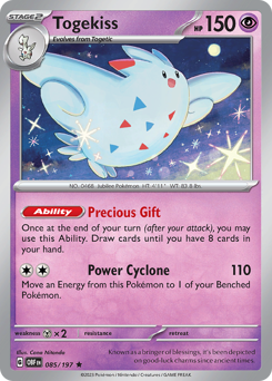 Togekiss #085/197 Rare (Reverse Holofoil) / Obsidian Flames