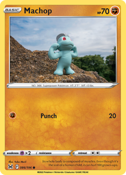 Machop #086/196 Common (Reverse Holofoil) / Lost Origin