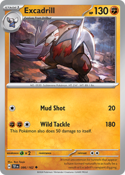 Excadrill #086/162 Uncommon / Temporal Forces