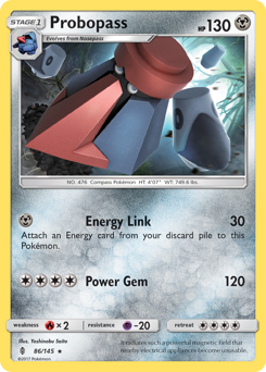 Probopass #086/145 Rare (Reverse Holofoil) / Guardians Rising