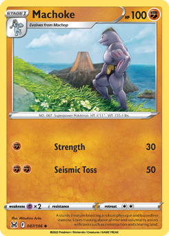 Machoke #087/196 Uncommon (Reverse Holofoil) / Lost Origin