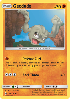 Geodude #087/214 Common (Reverse Holofoil) / Unbroken Bonds
