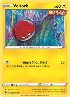 Voltorb #087/264 Common (Reverse Holofoil) / Fusion Strike
