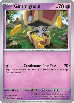 Gimmighoul #088/182 Common (Reverse Holofoil) / Paradox Rift